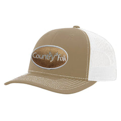 Country Folk Rack Trucker Hat Khaki/White