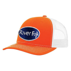 River Folk Fishtail Trucker Hat Orange/White