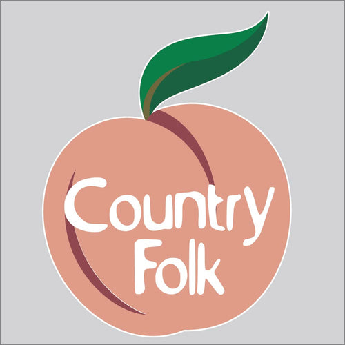 Country Folk Peach Sticker