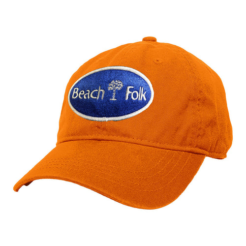 Beach Folk Sabal Palm Sport Patch Cap Orange